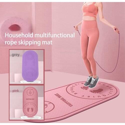 Yoga Mat Exercise Cushioning Mute Jump Rope Mats Sound Insulation And Shock Absorption High Density Board Anti-noice Mat Fitness