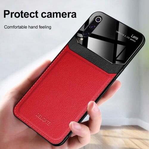 Leather Phone Case For Xiaomi Redmi Note 8 7 Pro Back Tempered Glass Coque Full Cover For Redmi 8a K20 Pro Note 8 7 Protect Case