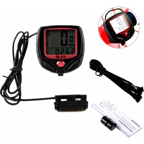 HOT! Waterproof Bike Computer Bicycle Meter Odometer Speedometer with LCD Display Cycling Computer Velocimetro Wired Stopwatch