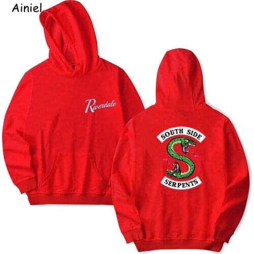 Riverdale Cosplay Costume South Side Serpents Riverdale Hoodie Sweatshirt Loose Sports Top Coat Pink Red White Hoodies Men Women