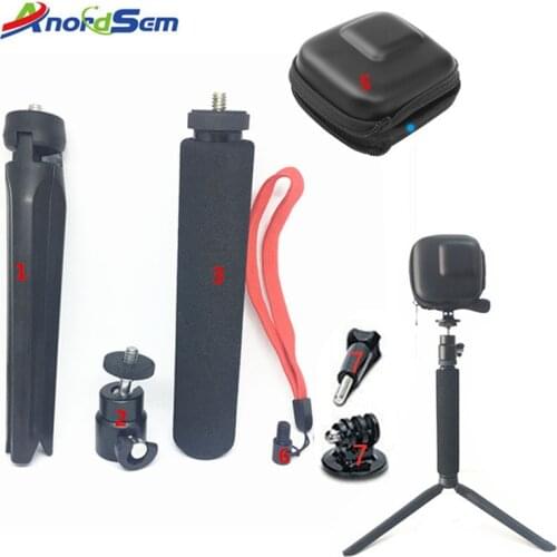 Anordsem Accessories Set For Gopro Hero 8 7 6 5 4 Aluminum Handheld Monopod Mount Tripod Adapter With Mini Bag For xiaomi yi 4k