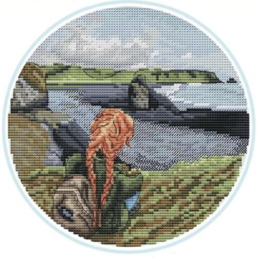 ZZ5174 For Needlework Kit NOT PRINTED Cross stich Painting Set Cross Stitch Kits Cross-stitch Embroidery Set Stitch Kits Cross