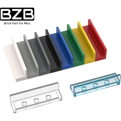 BZB MOC 15207 1x4x1 Wall Board 30413 35255 43337 Creative High-tech Building Block Model Kids Toy DIY Brick Parts Best Gifts