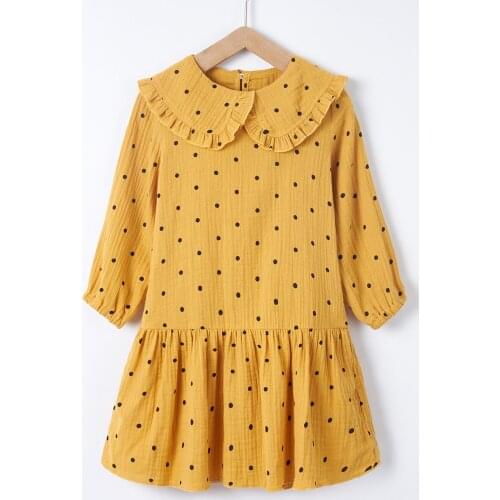 In 2020, the new girls polka-dot dress, the fashion girls new hot-selling skirt in autumn, and the autumn dress
