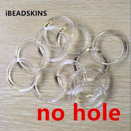 New arrival! 49mm 150pcs/lot clear Acrylic ring shape beads for jewelry necklace making