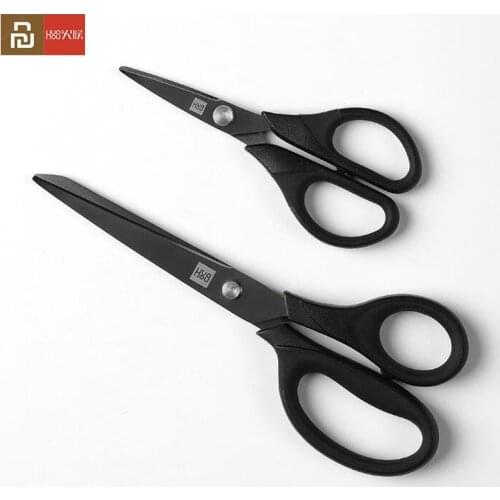 2Pcs Youpin Huohou Titanium-plated Scissors Black Sharp Sets Sewing Thread Antirust Pruning Scissor Leaves Trimmer Tools E20