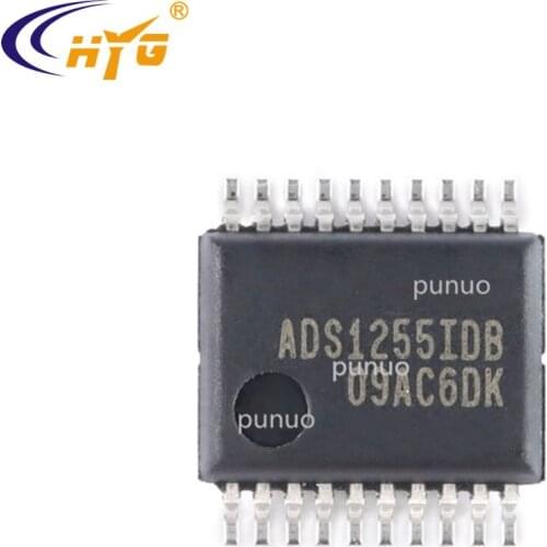 Original Authentic ADS1255IDBR Encapsulation SSOP20 Very Low Noise 24-Bit Analog-to-Digital Converter 1.8 - 3.6V