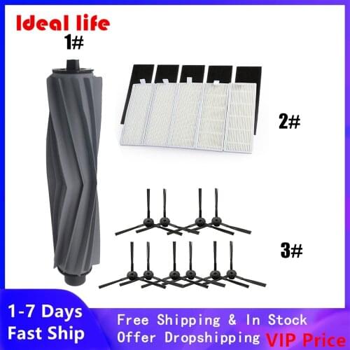 Main Roller Brush Side Brushes Filter For Osoji Dojosan 990 Pieces Robotic Vacuum Cleaner Part Sweeper Cleaning Tool Replacement