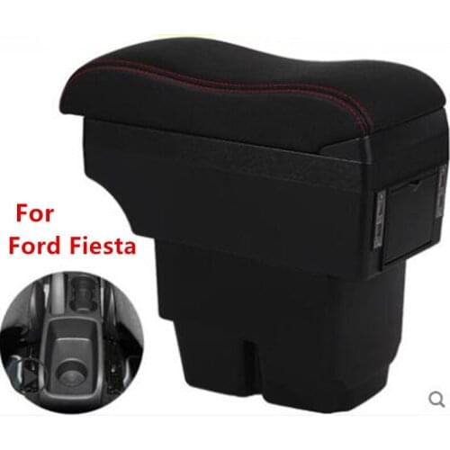 For Ford Fiesta 3 MK7 armrest box Hand switch gear center Storage box Ford armrest box accessory 2009-2014