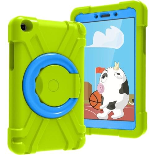 Shockproof EVA PC Portable Rotating Stand Fundas Cover for Samsung Galaxy Tab A 8.0 2019 SM T295 T290 Case Coque Shell Housing