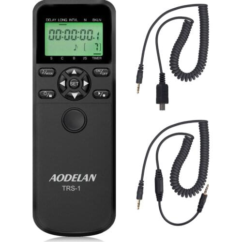 AODELAN TRS-1 Camera Shutter Release Timer Remote Control for Panasonic DMC-FZ100 FZ150 FZ200 FZ1000 FZ2500 G1 G10 G2 G3 G5 G6
