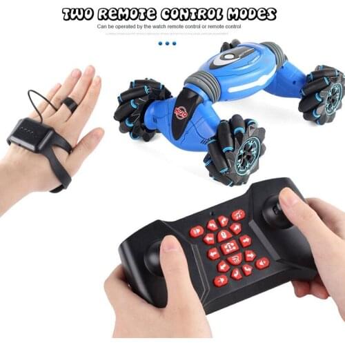 RC Car Remote Control Stunt Car Gesture Induction Twisting Off-Road Vehicle Light Music Drift Dancing Side Driving Toy For Kids