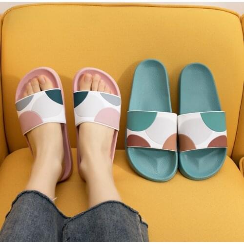 Bathroom Bath Slippers Female Lovers Home Thick Fashion Korean Home Indoor Slippers Male Shoes for Men Women Shoes