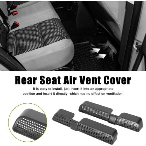 Uxcell Pair Car Air Conditioner Cover Under Rear Seat Air Vent Outlet Cover for Volkswagen Tiguan for Benz for BMW 3 Series