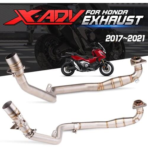 Motorcycle exhaust pipe, non-slip, modified exhaust, front connection head, for honda head, complete system adv 750 x adv750