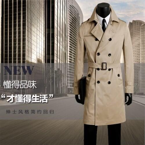 Мужские классические тренчи YIYELANZHOU China At AliExpress