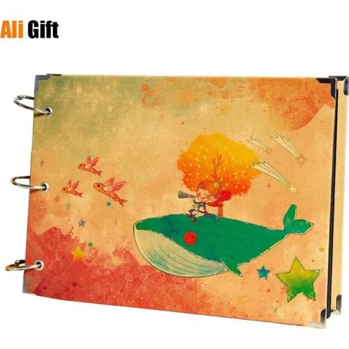 10-inch Kindergarten Growing Up Album Black Card DIY Handmade Album Childrens 4-inch 5-inch Sticker Baby Souvenir Record Album