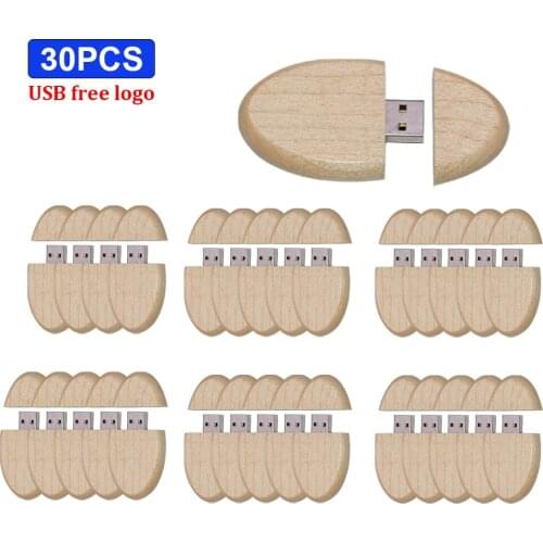 Wooden 30pcs/lot free logo USB2.0 Flash Drive 128GB 8GB 4GB Pen Drive 16GB 32GB 64GB waterproof Pendrive USB Stick Memory u Disk