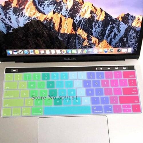 For NEWEST MacBook Pro with Touch Bar 13" 15" (A1989 A1990 A1706 A2159 A1707) Release 2018 2017 2016 Silicone US Keyboard Cover