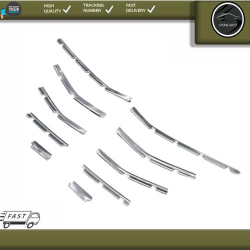 For Renault Clio 5 HB 2020 Model Front Bumper Molding Chrome 8 Track Blinds Chrome Frame New Model Chrome Accessories designed Tunnıung