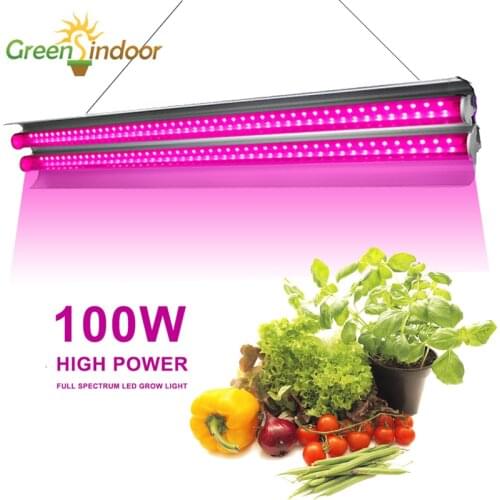 Seedling Grow Light Bar Flower Phytolamp For Plants Grow Tent Phyto Led Lamp Hydroponics System Cultivation Double Tube Hanging