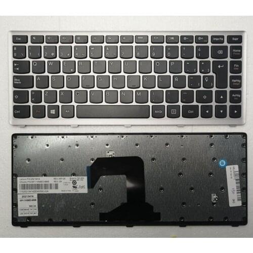Spanish SP Teclado Keyboard for Lenovo Ideapad S300 S310 S400 S400 Silver