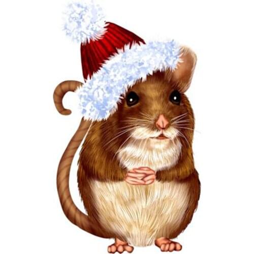 JMINE Div 5D rat mouse hat Full Diamond Painting cross stitch kits art High Quality Animal 3D paint by diamonds