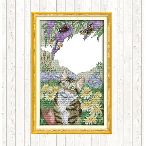 Chinese Cross Stitch Kits DIY for Needlework Aida 14ct 11ct Count Printed Canvas Painting Cross Stitch Embroidery Kit DMC Floss