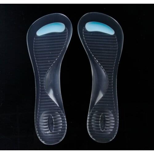 Adhesive Silicone Gel Shoes Pad Arch Metatarsal Support Massage Shoe Insole for 3/4 Size High-Heel Shoes
