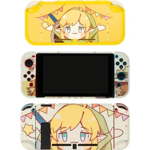 Matte Hard Shell Skin Protective Case for Zelda Cartoon Link Nintend Switch NS Lite Joy-Con Crystal Housing Cover Back Protector