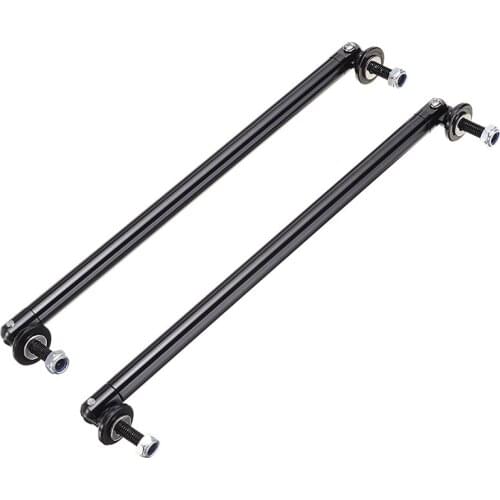 Mayitr 2pcs Black 200mm 7.87 Inch Adjustable Front Bumper Lip Splitter Rod Bar Support For Car Auto DIY Accessories
