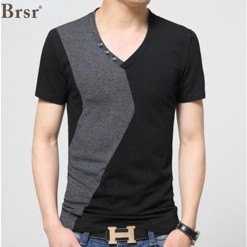 Summer Fashion Oversized Mens T-shirt Men Short Sleeve V-neck Cotton Regular Fit Plus Size Casual 5XL T Shirt Tshirt Tee Tops