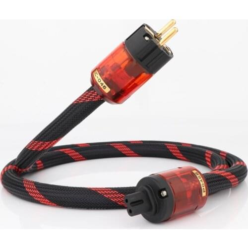 New HI-End Pure copper US Power Cord Cable Audiophile Power Cord CableUS Plug With Figure 8 IEC C7 IEC Power Cable HIFI