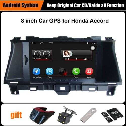 Upgraded Original Android 7.1 Car multimedia Player Car GPS Navigation Suit to Honda Accord (2008-2012) Support WiFi Bluetooth