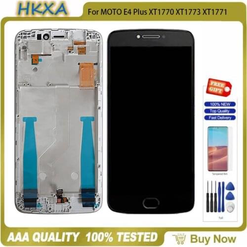 Original 5.5" Display For Motorola Moto E4 Plus LCD Touch Screen With Frame Digitizer Assembly XT1770XT1771XT1772XT1773 Display