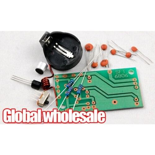 Simple FM wireless microphone kit / Electronics DIY wireless microphone module / 88MHz-108MHz FM module