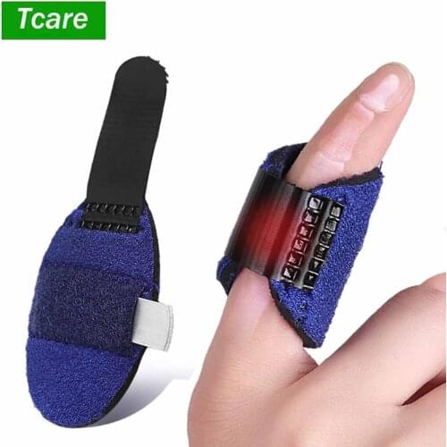 Tcare Adjustable Finger Splint Brace, Built-in Aluminum Alloy, Mallet Finger Brace for All Fingers Tendon Release & Pain Relief