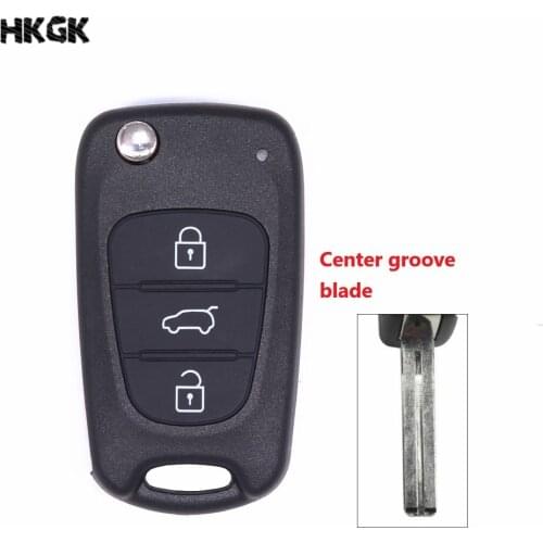 3 Buttons Flip Folding Remote Car Key Shell Cover Case for Hyundai Solaris Accent Tucson l10 l20 l30 Kia Rio Ceed Flip Case