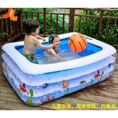 Thick adult swimming pool family inflatable pool childrens pool baby bath tub a wholesale bean bag swimming pools