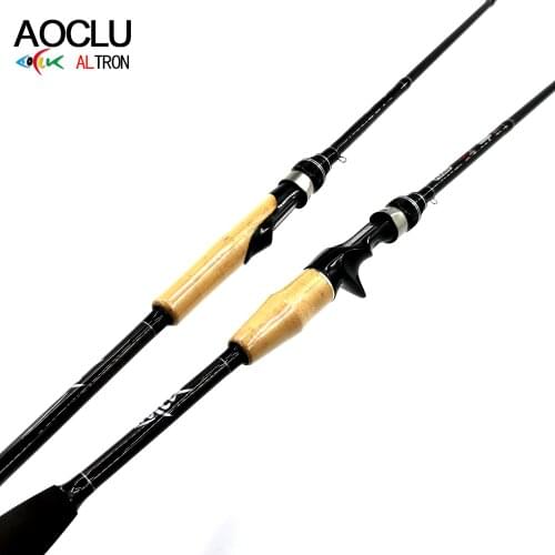 AOCLU Fishing Rod Free shipping 3 Sections 213mm L qualified 100% Carbon Spinning and Baitcasting For Saltwater/Freshwater
