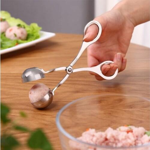 Convenient Kitchen Meatball Maker Stainless Steel Meatball Clip Fish Ball Rice Ball Making Mold Tool Kitchen Accessories