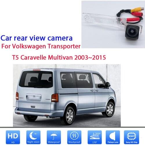 Reverse Camera For Volkswagen Transporter T5 Caravelle Multivan 2003~2015 CCD HD Night Vision License Plate camera Waterproof
