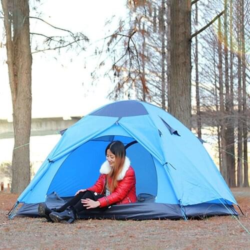 Emblem antelope quality aluminum pole double double layer waterproof wind resistance ultralight portable camping tent