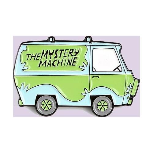 Green Truck Enamel Pin Special And Cool Brooch Bag Clothes Lapel Pin Sasha Away Badge Cartoon Jewelry Gift For Boys and Girls