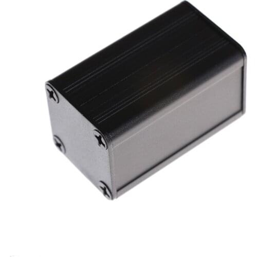1Set 40*25*25mm Enclosure Electronic Project Case For PCB Extruded Aluminum Box Black Color