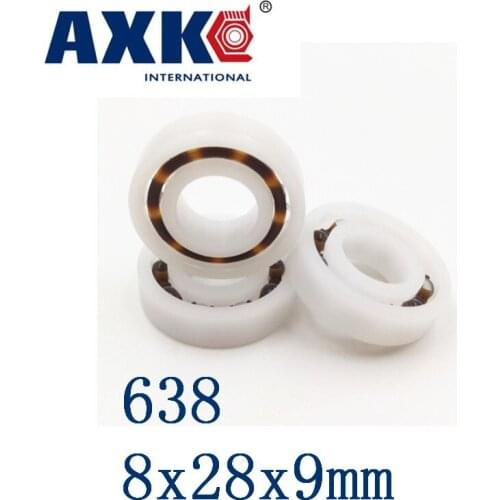 2019 Hot Sale Real Thrust Bearing Rodamientos Axk 638 Pom (10pcs) Plastic Ball Bearings 8x28x9mm Glass Balls 8mm/28mm/9mm