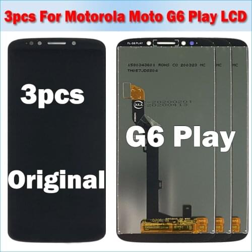 3pcs For Motorola Moto G6 Play XT1922 XT1922-3 XT1922-4 LCD Display Touch Screen Digitizer Assembly Screen For Moto G6 Play LCD