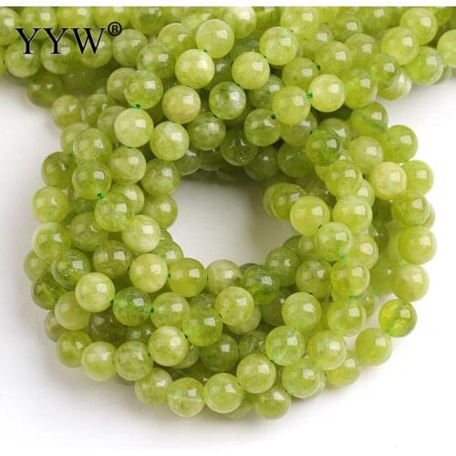 4/6/8/10/12mm Gemstone Beads Green Peridot Stone Beads Wholesale Natural Stone Bead For Jewelry Making DIY Bracelets Necklace