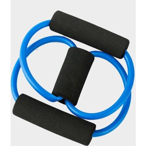 8 word pull rope chest expansion yoga pull rope fitness puller Pilates resistance band fitness device pull belt