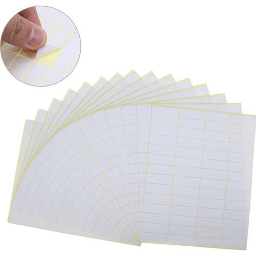 840pcs 15 Sheets 13*38mm Sticky Labels Multifunction Self Adhesive Stickers Blank Tags Package Note Office School Supplies